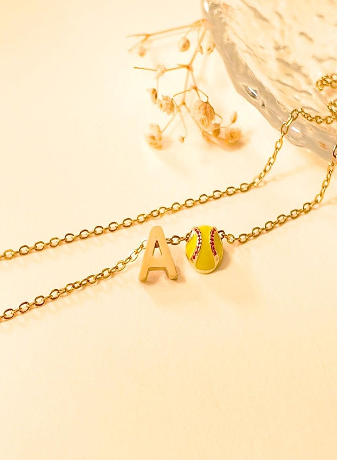 Kenailw Softball Gifts Necklace for Women Jewelry 8 12 Birthday Gift Accessories Sports Lovers Stuff (Softball A) - Image 5